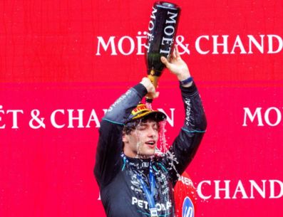 El piloto italiano Andrea Kimi Antonelli (Mercedes), el circuito de Spa-Francorchamps, el más largo del Mundial con 7.004 metros, donde se adjudicó su sexta victoria de la temporada. EFE/O. MATTHYS