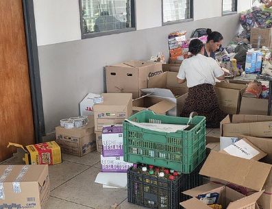 Desde su apertura el pasado 6 de julio, la ciudadanía reunió 10.1 toneladas de ayuda humanitaria. ESPECIAL/Gobierno de Jalisco