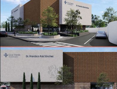 La Cruz Verde “Dr. Francisco Ruiz Sánchez” será reconstruida con una inversión de 250 millones de pesos para ampliar su capacidad médica en Guadalajara. CORTESÍA.