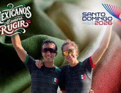 RAFAEL MEJÍA Y MAITE ARRILLAGA. México ha subido al podio en cada uno de los once eventos con medallas disputados en remo durante los Juegos Centroamericanos y del Caribe 2026. X / @conadeoficial