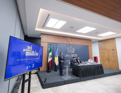 El gobernador Pablo Lemus participó en el evento y destacó cómo "Mi Primer Millón" podría ser clave para los emprendedores. FACEBOOK/Pablo Lemus Navarro