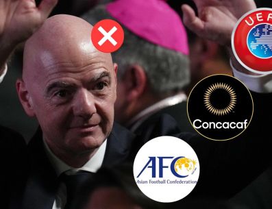 La carta estaba firmada por el presidente de la UEFA, el de la AFC y el mandatario de la Concacaf; las confederaciones afirmaron que se ha roto la confianza con la FIFA. AP / ARCHIVO