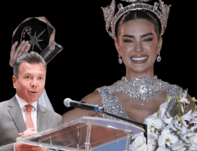 María Vargas se coronó como Miss Universo México 2026, desatando la celebración del gobernador Pablo Lemus, quien auguró éxito internacional para la jalisciense. ESPECIAL/ EL INFORMADOR/ ARCHIVO