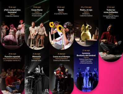 Serán cuatro espacios culturales los que albergarán las funciones: Foro LARVA, Teatro Jaime Torres Bodet, Teatro María Teresa y El Venero, éstos últimos sumándose por primera vez como sedes. ESPECIAL