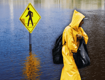 Por la saturación de humedad en el suelo por las lluvias previas, la tierra ya no puede absorber más líquido, por lo que el agua se acumulará mucho más rápido en las calles. ESPECIAL / CANVA