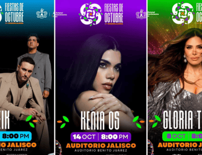 La cartelera de este año promete satisfacer absolutamente todos los gustos musicales, sumando a talentos de renombre como Kenia Os, Reik, Gloria Trevi. CORTESÍA/ Facebook/ Fiestas de Octubre