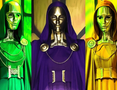 Cuál es la identidad de las brujas que acompañan al Dr. Doom en el nuevo poster