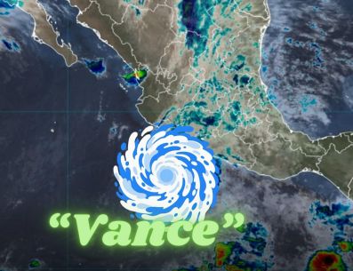 Para este 25 de octubre a las 18:00 horas, el sistema pasaría a catalogarse como tormenta tropical. ESPECIAL / Conagua