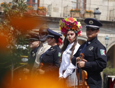 El Escuadrón Catrina acompañará a la ciudadanía en sus celebraciones a través de labores de proximidad y prevención para compartir nuestras raíces hasta el próximo 2 de noviembre. CORTESÍA